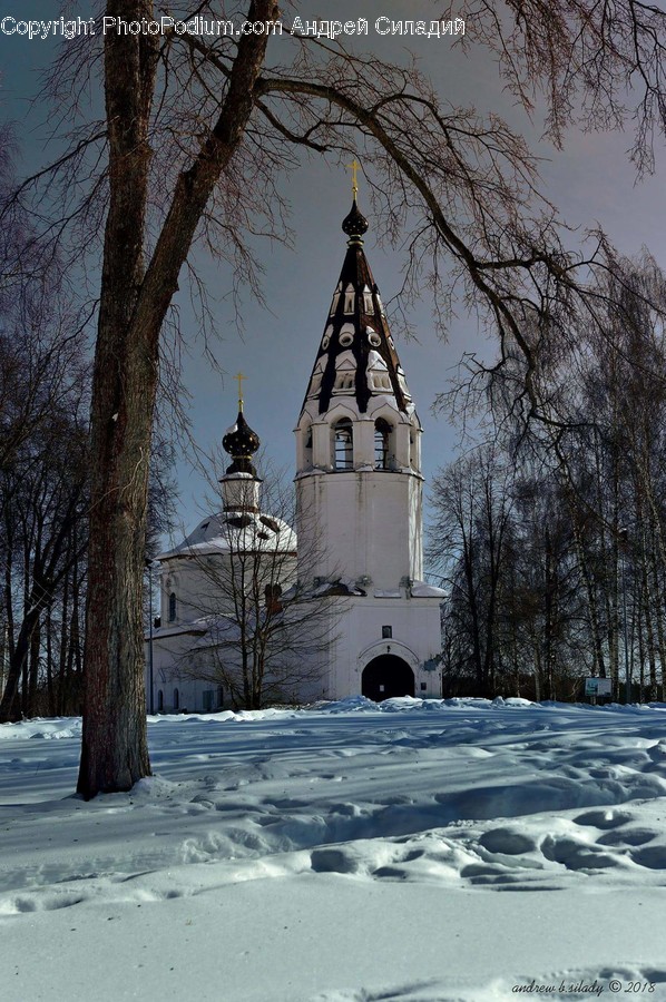Architecture, Bell Tower, Building, Tower, Glacier