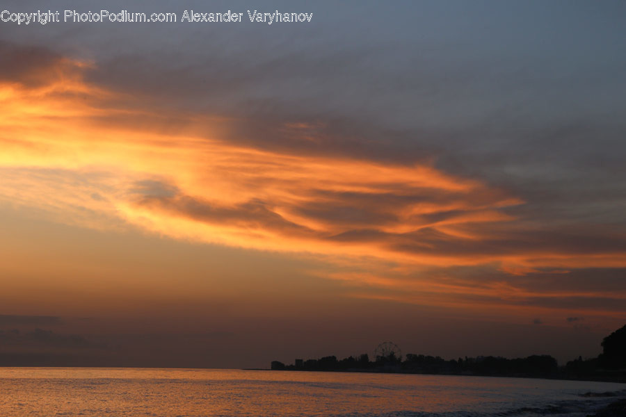 Dawn, Dusk, Nature, Outdoors, Red Sky