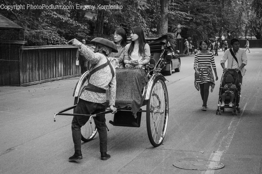 Stroller, Human, People, Person, Bicycle