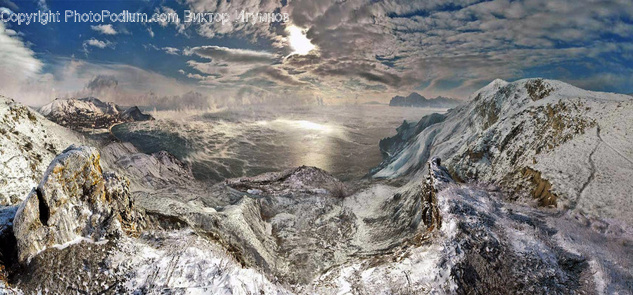 Glacier, Ice, Mountain, Nature, Outdoors