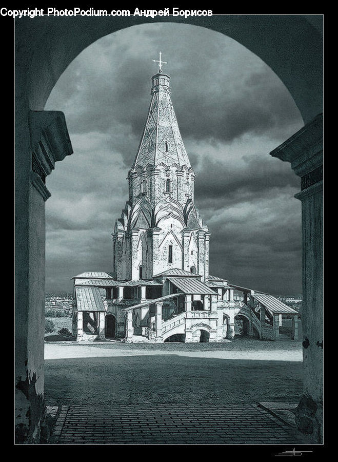 Architecture, Tower, Flyer, Poster, Church, Worship, Cathedral