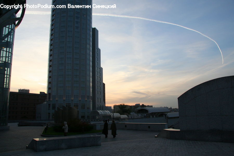 Building, Housing, City, High Rise, Bench, Downtown, Metropolis