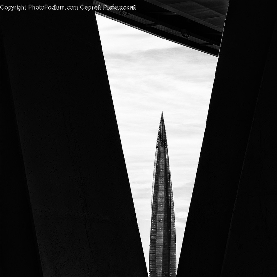 Triangle, Building, City, Town, Urban