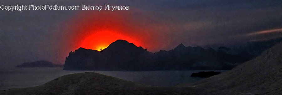 Eruption, Nature, Landscape, Outdoors, Scenery