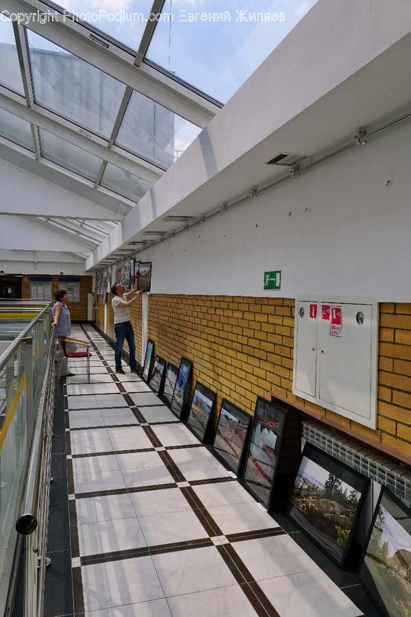 Airport Terminal, Terminal, Brick, Building, Office Building