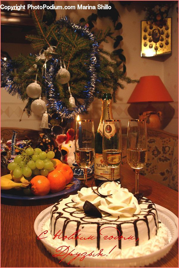 Plant, Potted Plant, Cake, Dessert, Food, Citrus Fruit, Fruit