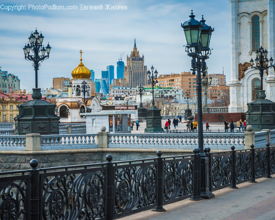 Boardwalk, Bridge, Building, Architecture, Clock Tower