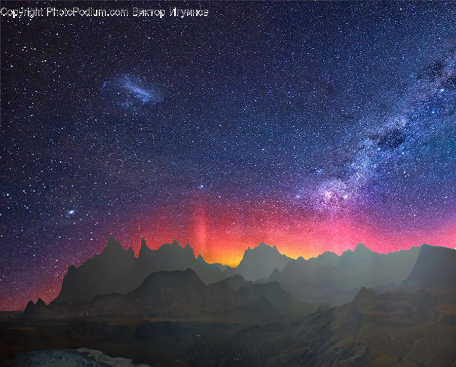 Astronomy, Galaxy, Milky Way, Nebula, Night