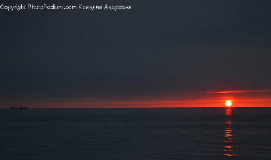 Dawn, Dusk, Nature, Outdoors, Red Sky