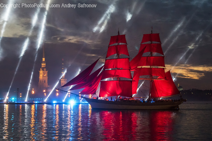 Light, Boat, Dinghy, Transportation, Vessel