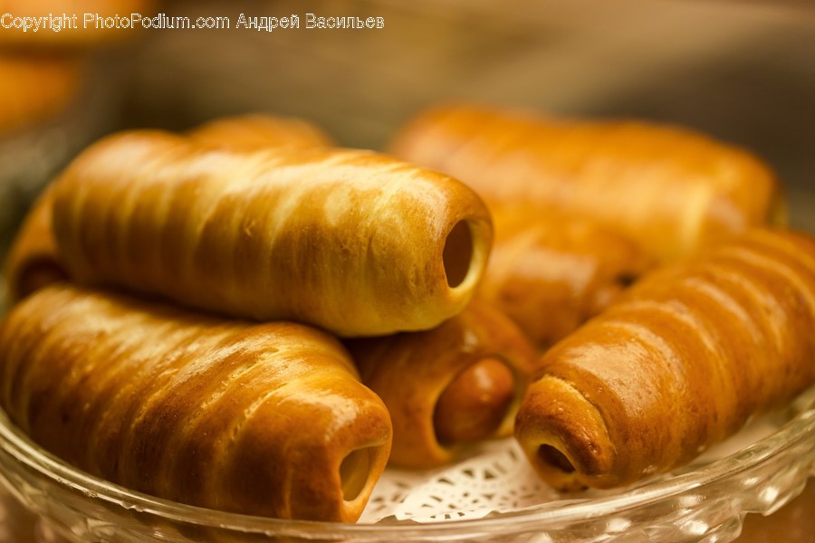 Bread, Croissant, Food