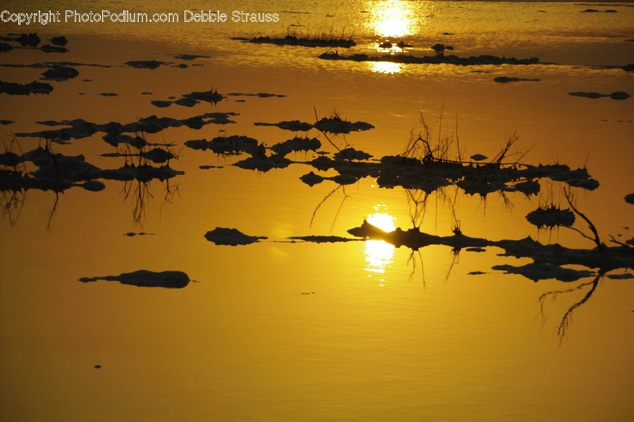Outdoors, Ripple, Water, Silhouette, Dawn