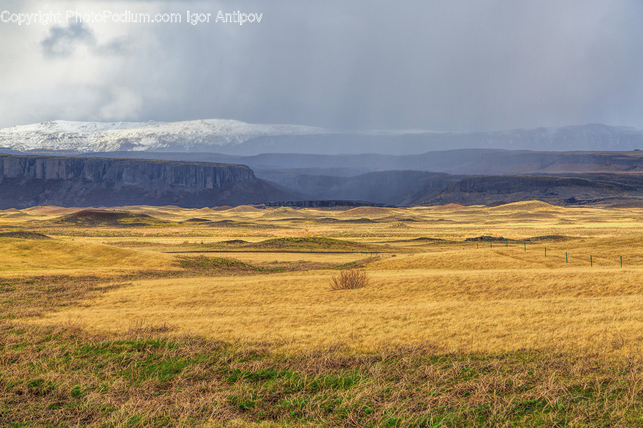 Field, Grassland, Outdoors, Plateau, Landscape