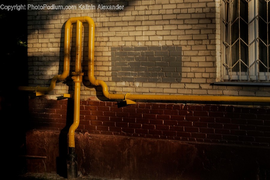 Brick, Plumbing, Alley, Alleyway, Building