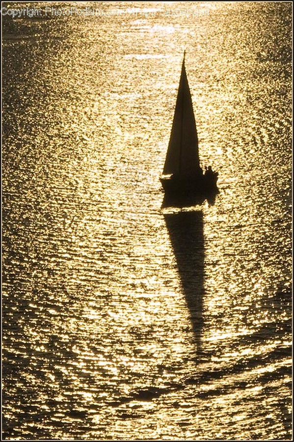 Sailboat, Transportation, Vessel, Watercraft, Silhouette