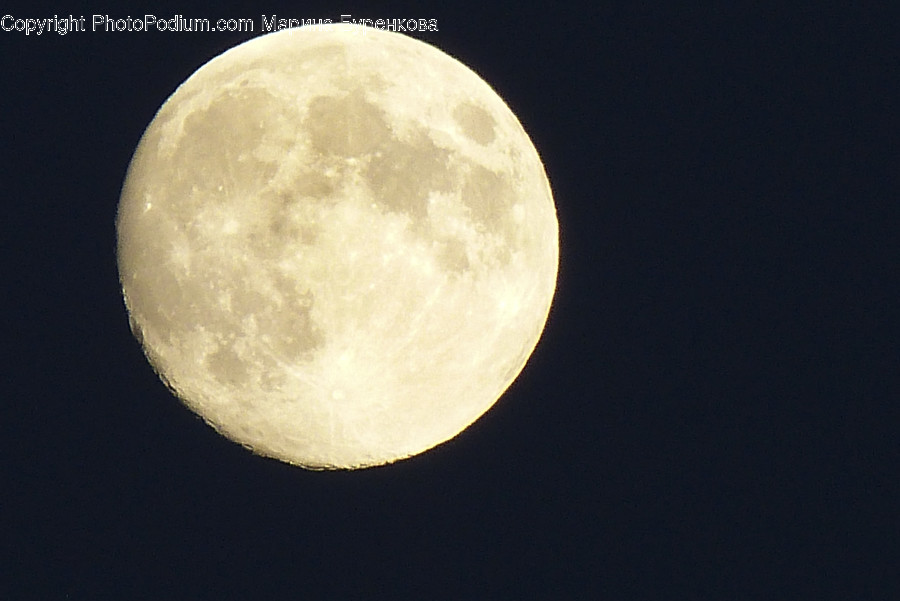 Astronomy, Full Moon, Moon, Night, Outdoors