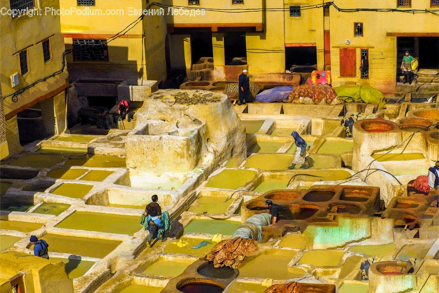 Building, Factory, Bulldozer, Tractor, Transportation