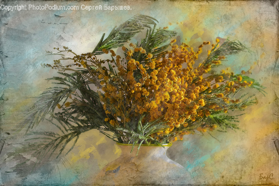 Art, Painting, Flora, Plant, Grass