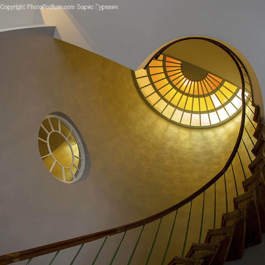 Banister, Handrail, Staircase, Building