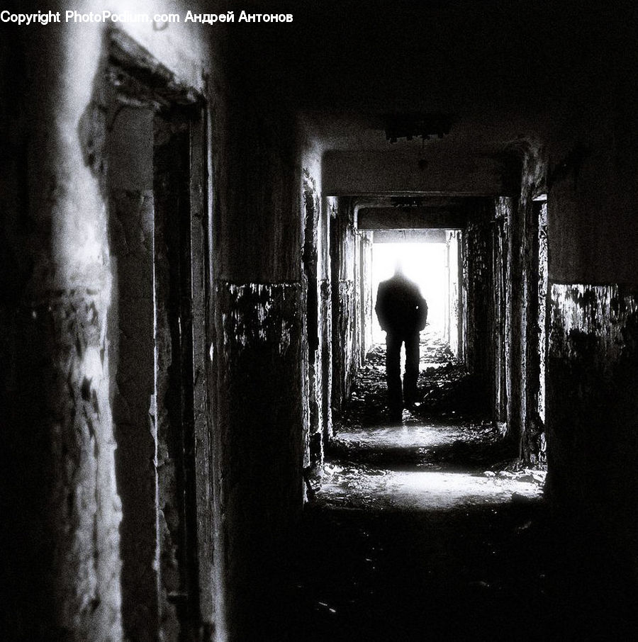 Corridor, Tunnel, Alley, Alleyway, Road, Street, Town