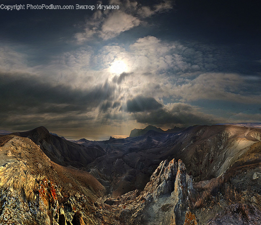 Mountain, Mountain Range, Nature, Outdoors, Cloud