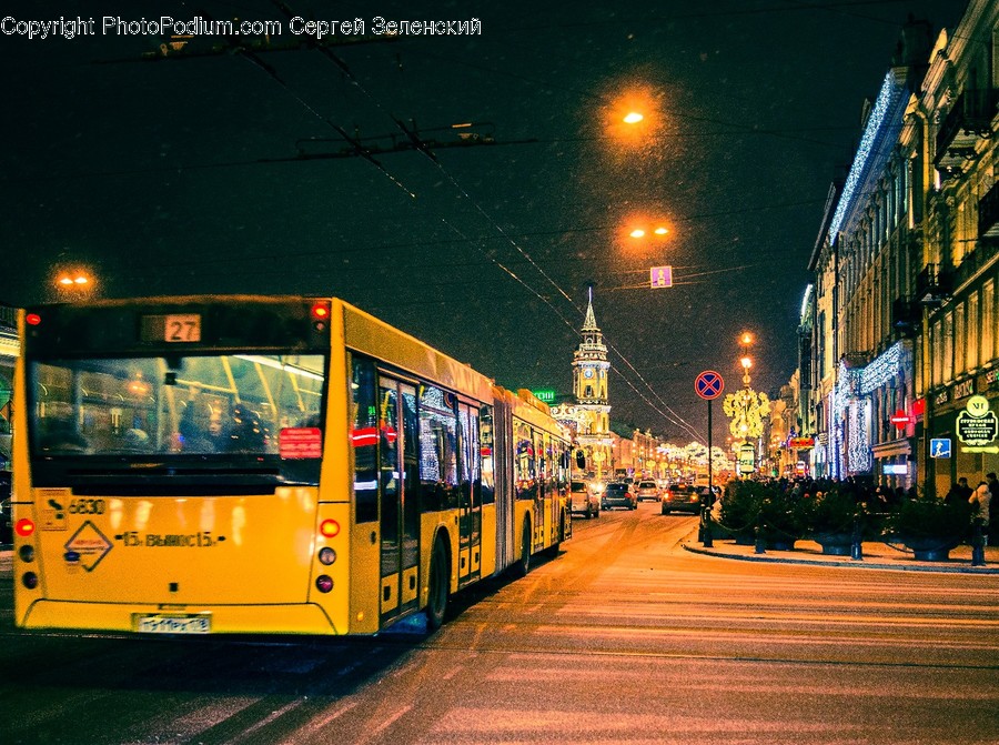 Bus, Transportation, Vehicle, Double Decker Bus, Boardwalk