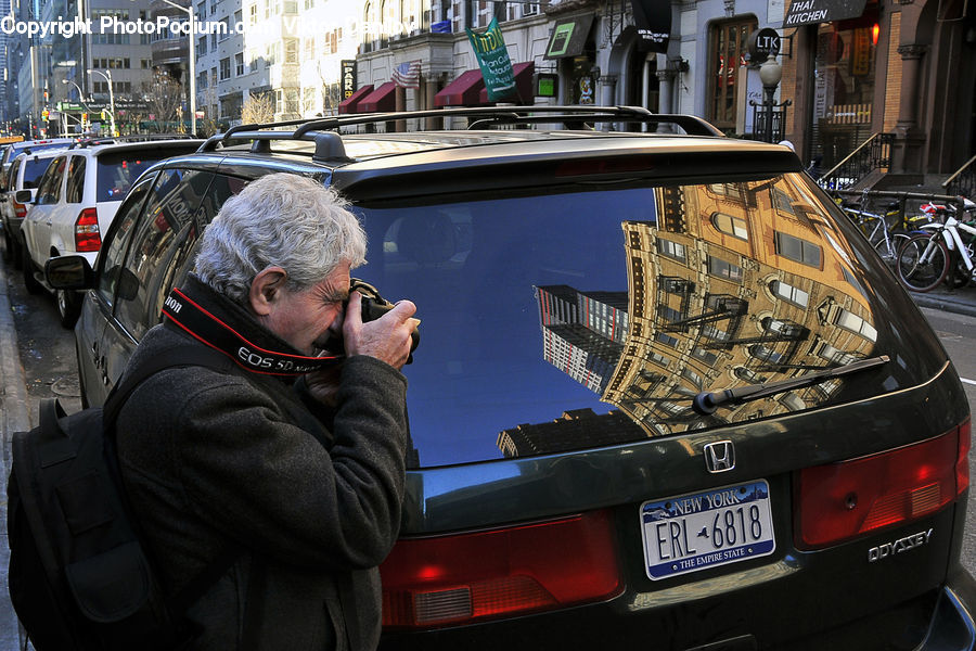 Human, People, Person, Automobile, Car, Vehicle, Bicycle