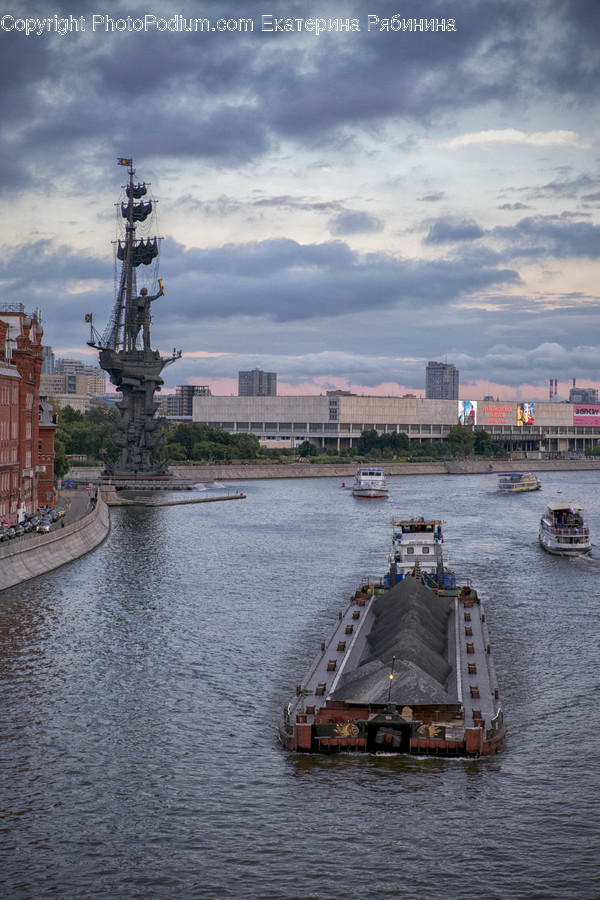 Barge, Boat, Transportation, Vessel, Watercraft