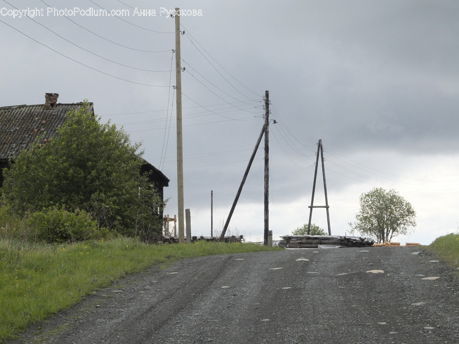 Dirt Road, Gravel, Road, Asphalt, Tarmac