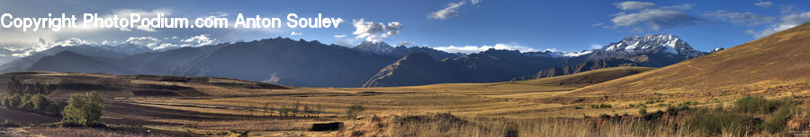Field, Grass, Grassland, Land, Outdoors, Mountain, Mountain Range