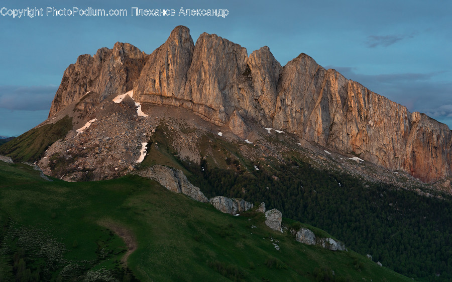 Crest, Mountain, Mountain Range, Nature, Outdoors