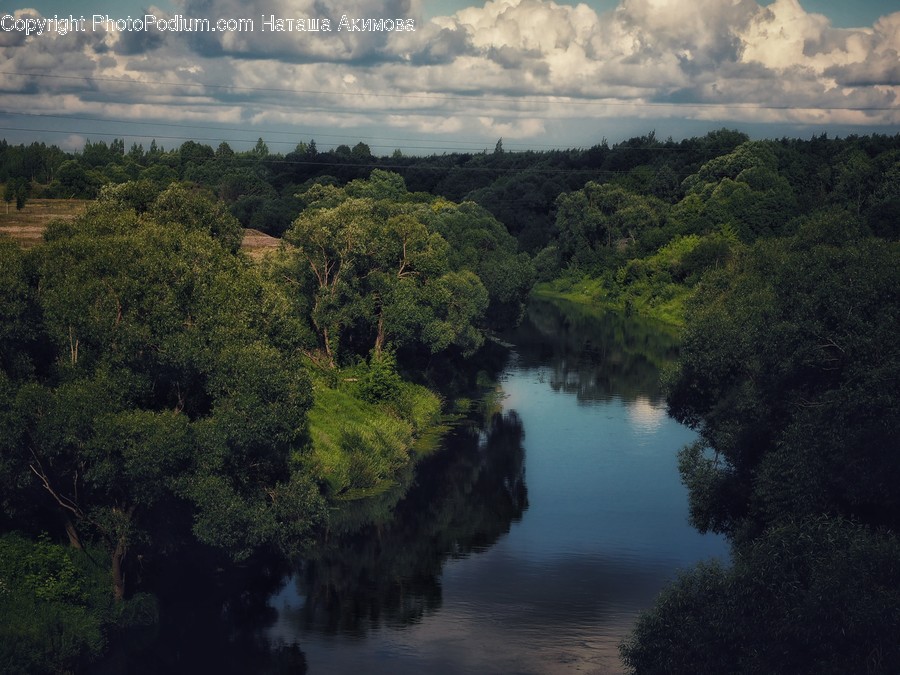 Outdoors, River, Water, Canal, Flora