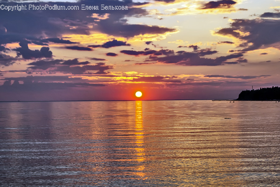 Dawn, Dusk, Nature, Outdoors, Red Sky