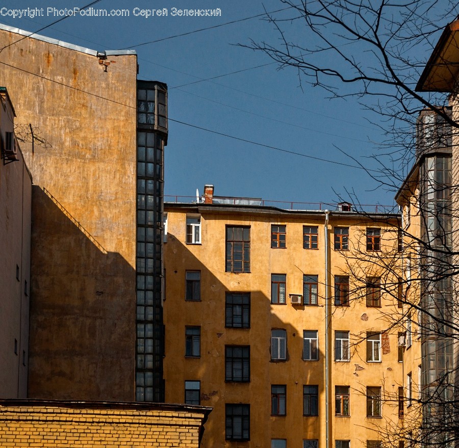 Apartment Building, Building, City, High Rise, Town