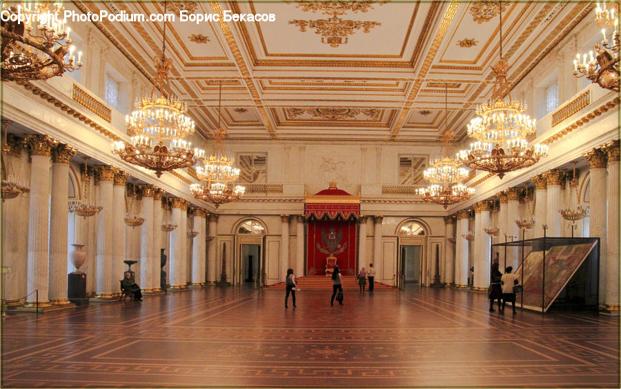 Ballroom, Indoors, Room, Hardwood, Wood, Furniture, Throne