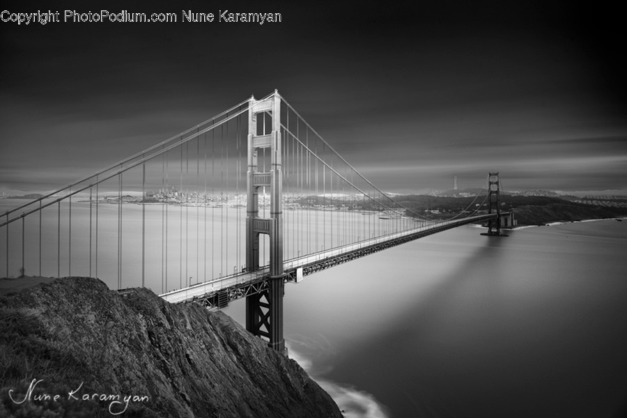 Bridge, Building, Dock, Pier, City