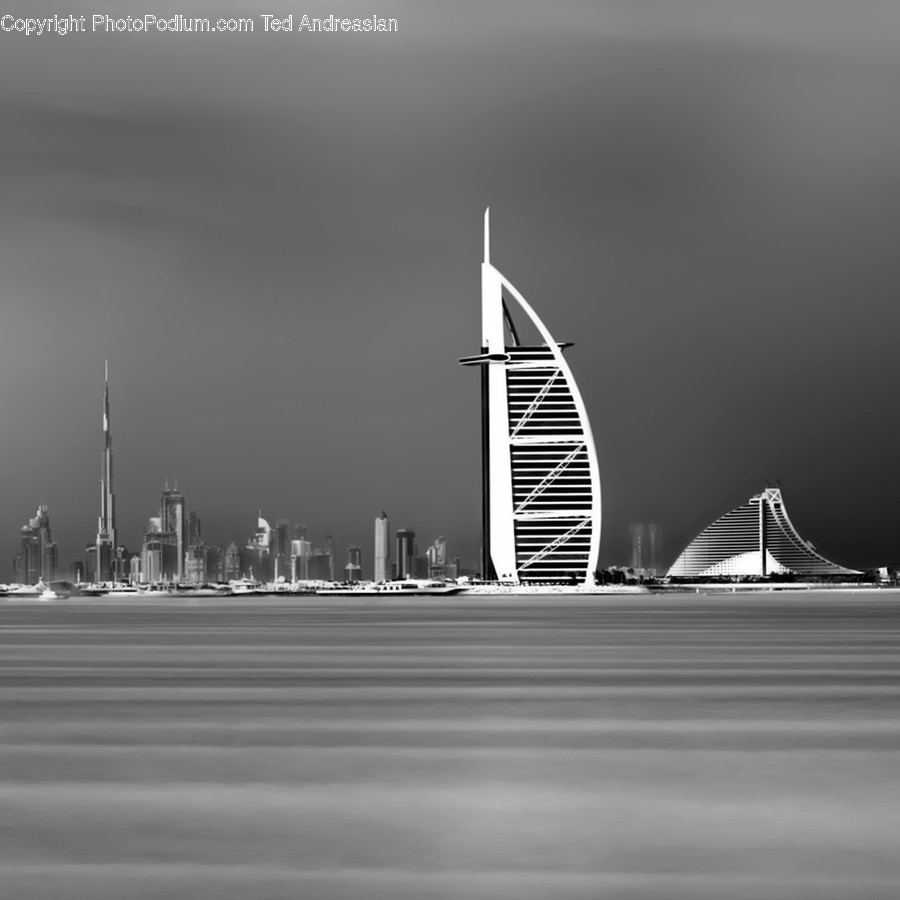 Bridge, Building, City, Town, Urban