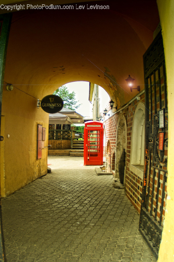 Corridor, Cobblestone, Path, Pavement, Sidewalk