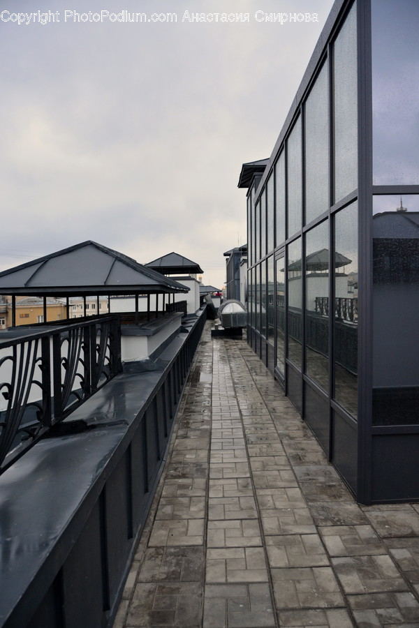 Path, Walkway, Railing, Pavement, Sidewalk