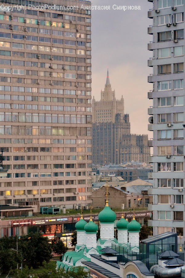 Building, Housing, City, High Rise, Town