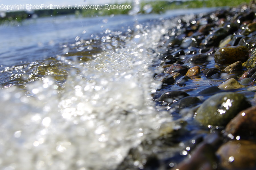 Water, Bubble, Food, Seafood, Pebble