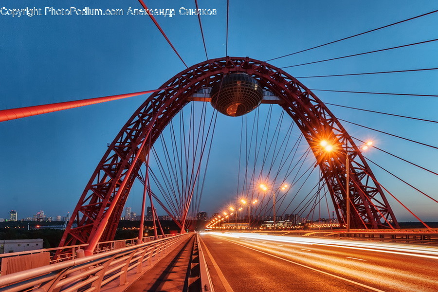 Bridge, Building, City, Town, Urban