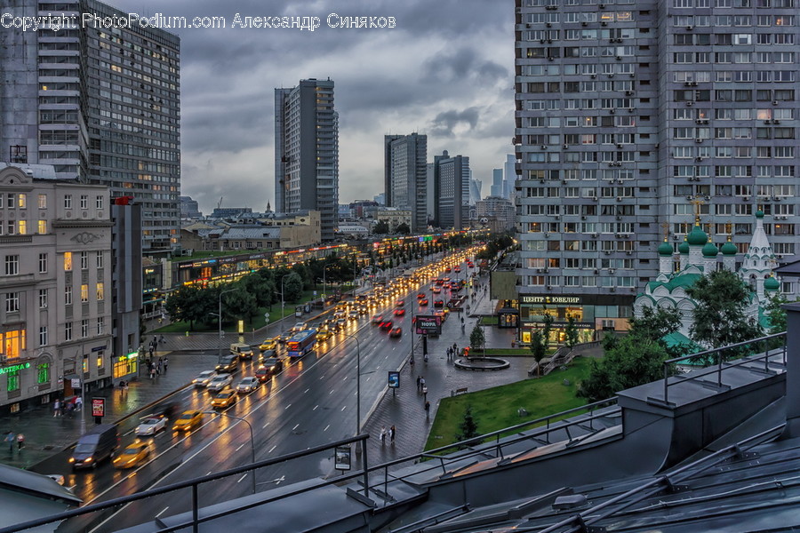 Building, City, Town, Urban, Downtown