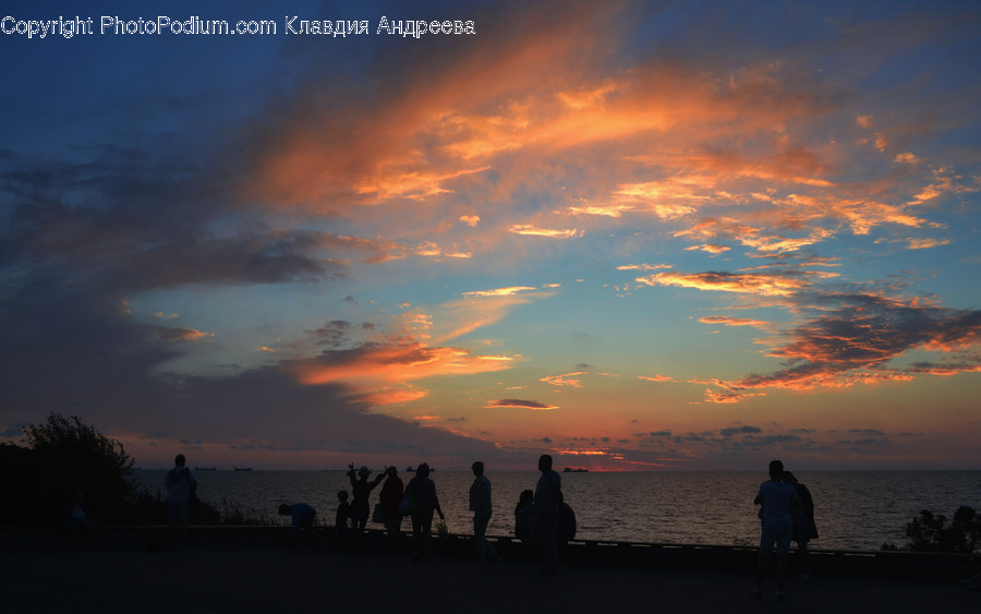 Dawn, Dusk, Nature, Outdoors, Red Sky
