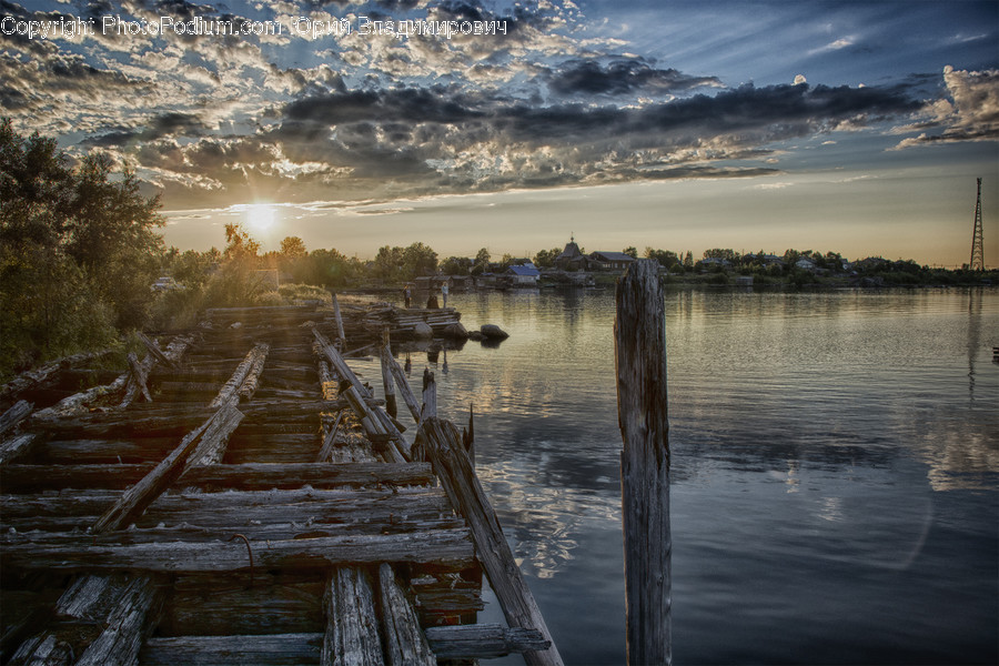 Boardwalk, Bridge, Building, Dock, Pier