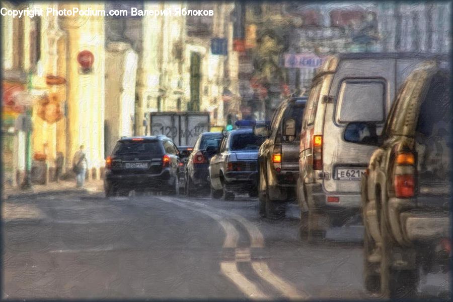 Automobile, Car, Vehicle, Cab, Taxi, Suv, Alley