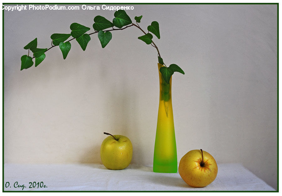 Apple, Fruit, Jar, Porcelain, Vase, Citrus Fruit, Grapefruit