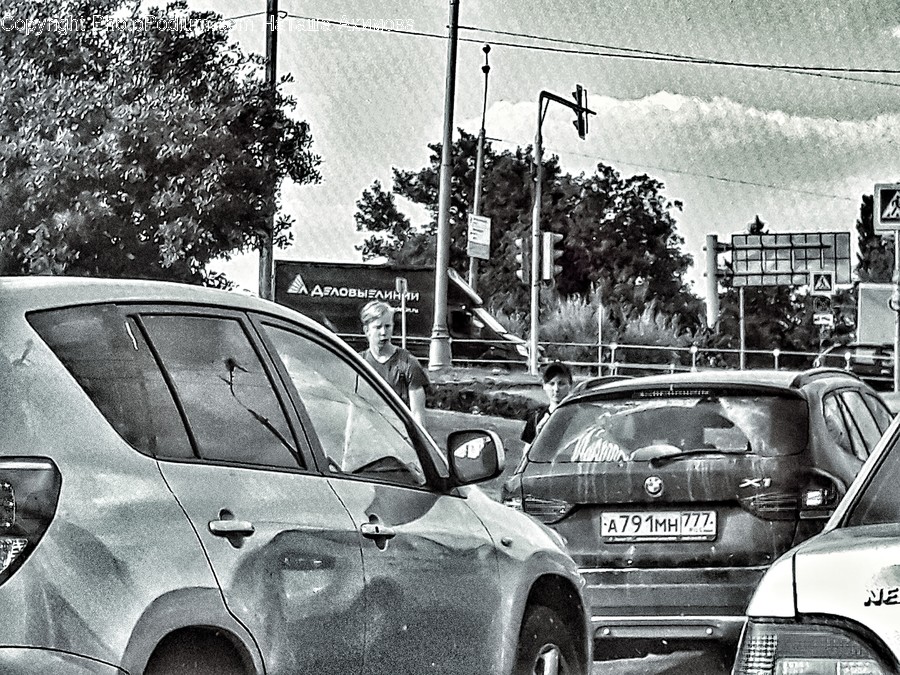 Parking, Parking Lot, Automobile, Car, Sedan