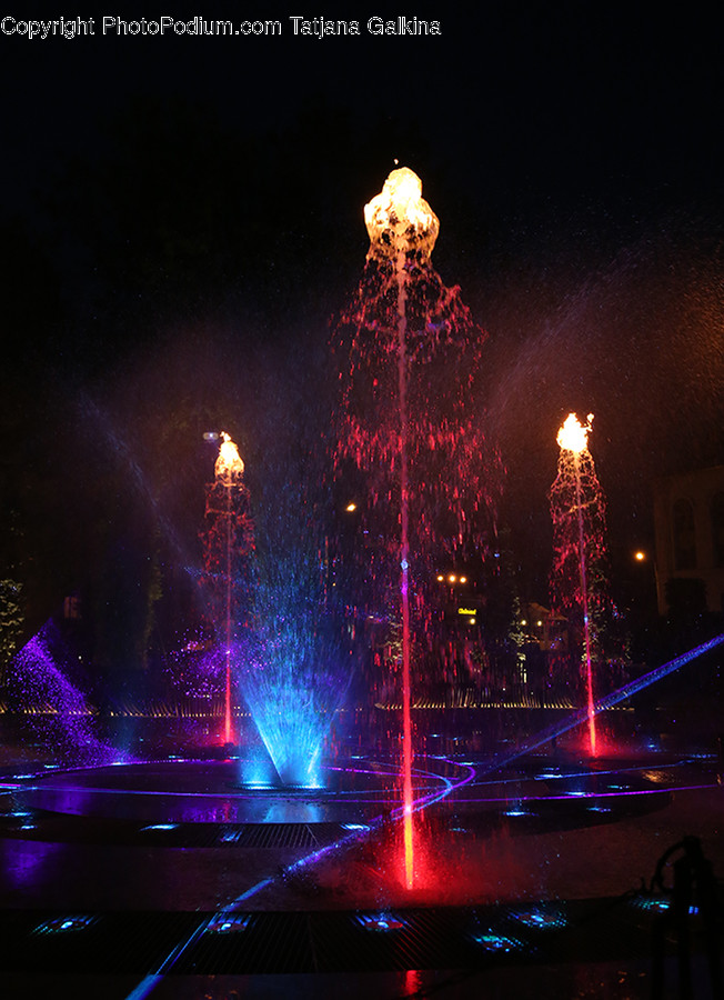 Fireworks, Night, Outdoors, Lighting, Glitter