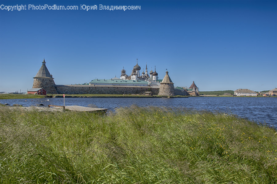 Architecture, Building, Castle, Freighter, Ship